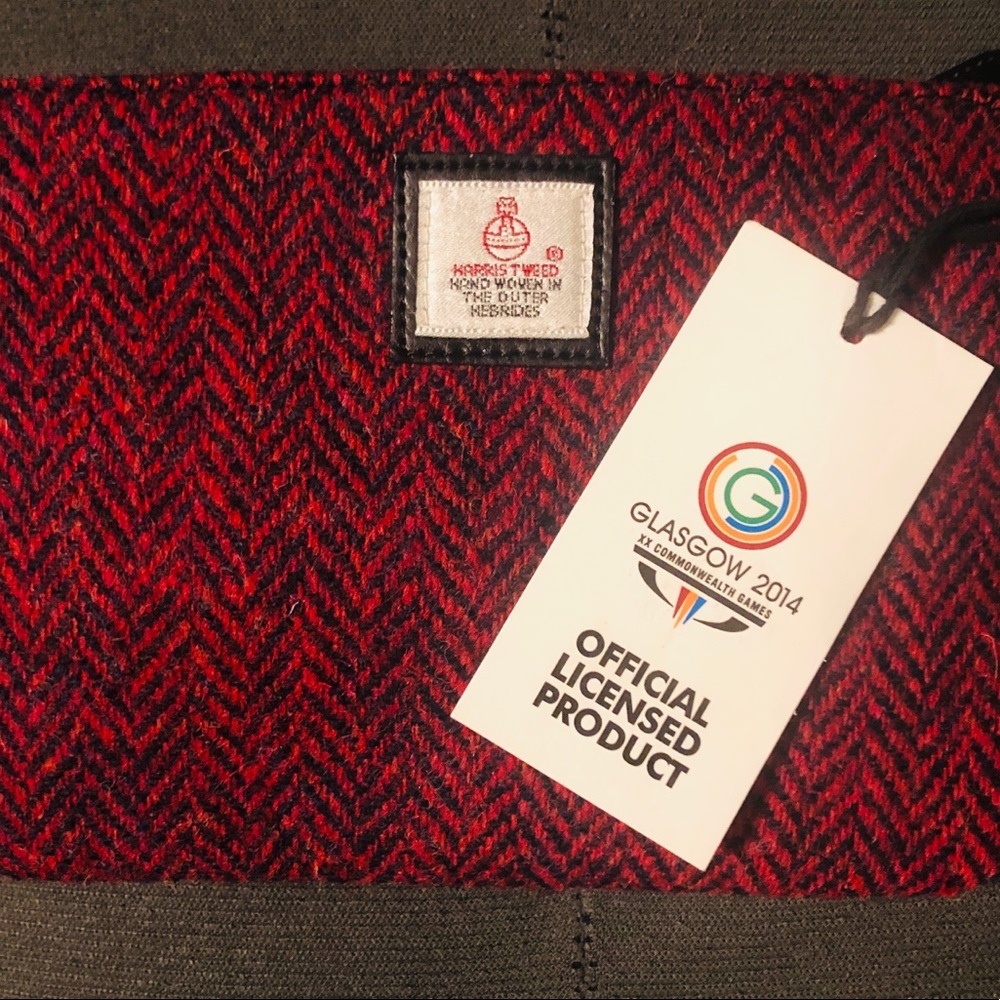 Glasgow 2014 Maroon Tweed purse